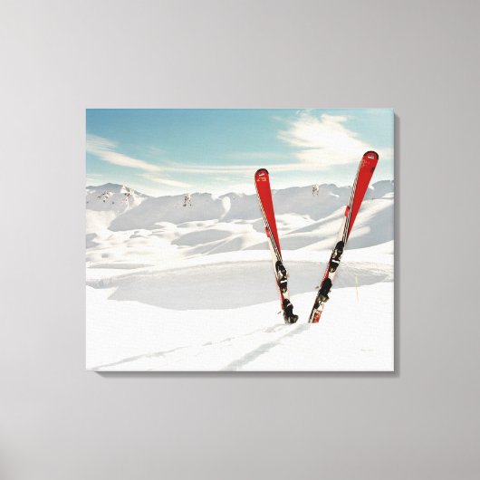 Toile Skis rouges (Recto)