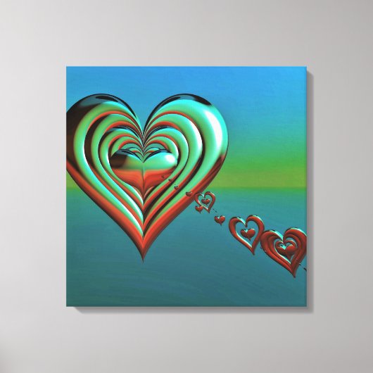 Toile Sky High Hearts (Recto)