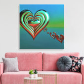 Toile Sky High Hearts (Insitu(Salon))