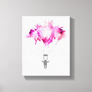Toile Skydiver Parachute Skydiving Parachute Art Cadeau
