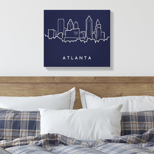 Toile Skyline Atlanta (Insitu(Chambre))