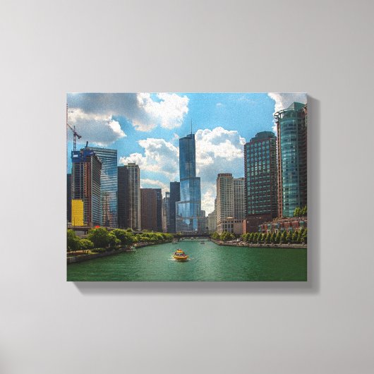 Toile Skyline Chicago (Recto)