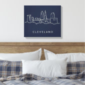 Toile Skyline Cleveland Ohio (Insitu(Chambre))
