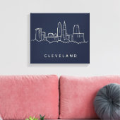 Toile Skyline Cleveland Ohio (Insitu(Salon))