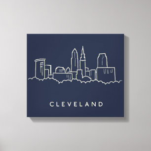 Toile Skyline Cleveland Ohio
