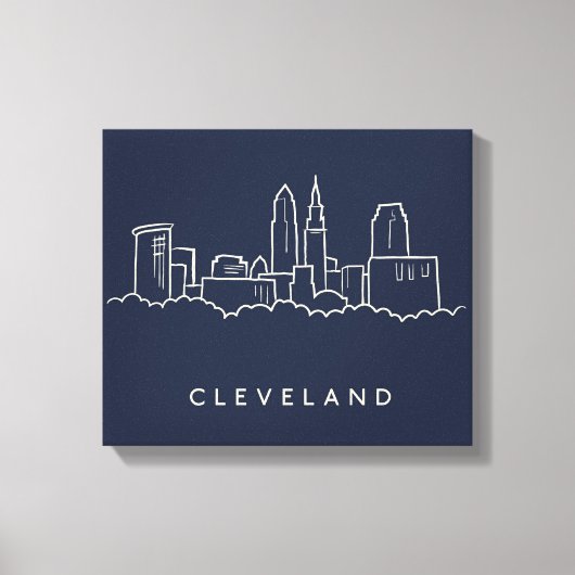 Toile Skyline Cleveland Ohio (Recto)