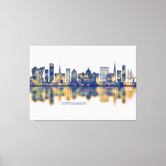 Toile Skyline Copenhague (Recto)