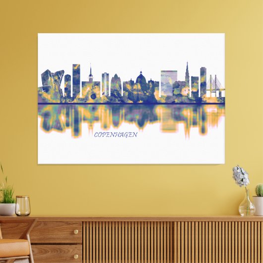 Toile Skyline Copenhague (Insitu(Salon))