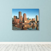 Toile Skyline de Boston (Insitu (Plancher de Bois))