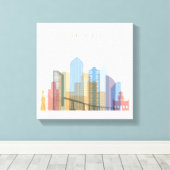 Toile Skyline de la ville de San Diego (Insitu (Plancher de Bois))