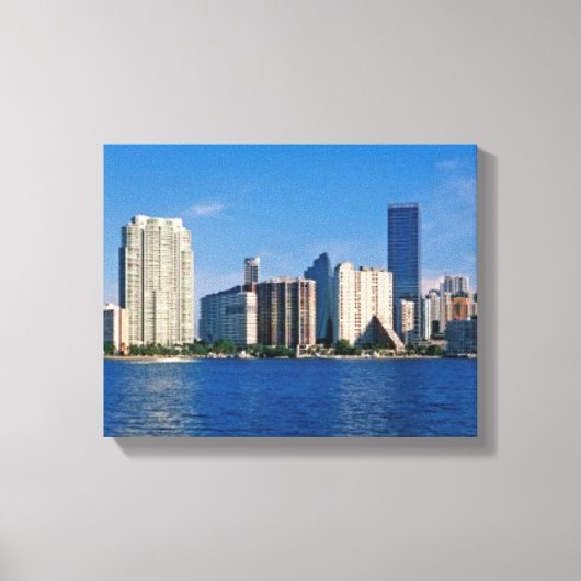 Toile Skyline de Miami, Floride (Recto)