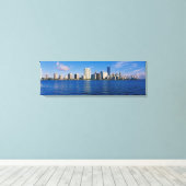 Toile Skyline de Miami, Floride (Insitu (Plancher de Bois))