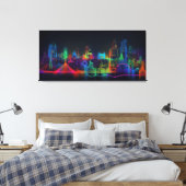 Toile Skyline de Neon City (Insitu(Chambre))