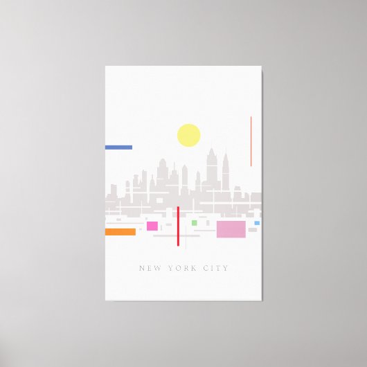 Toile Skyline de New York (Recto)