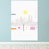 Toile Skyline de New York (Insitu (Plancher de Bois))