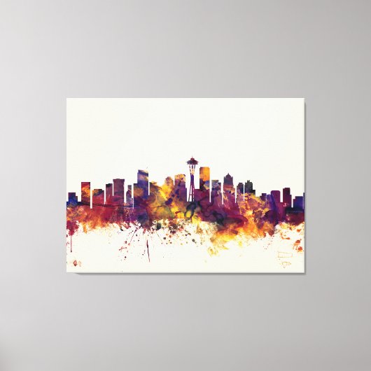 Toile Skyline de Seattle (Recto)
