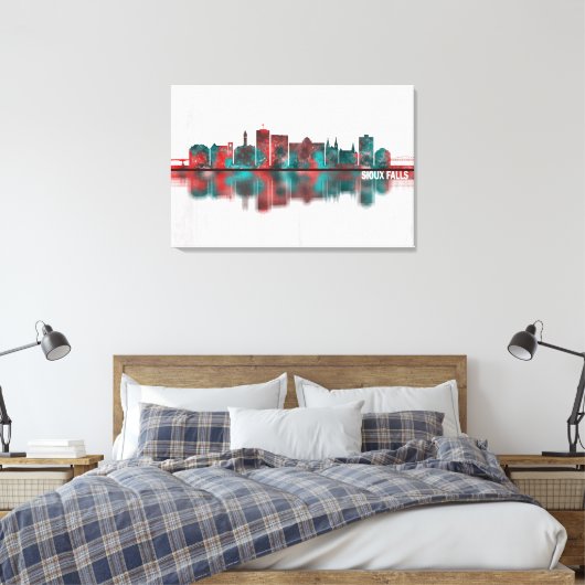Toile Skyline de Sioux Falls (Insitu(Chambre))