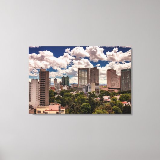 Toile Skyline Des Hôtels À Polanco Mexico City (Recto)