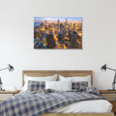 Toile Skyline du centre-ville de Chicago à la tombée de  (Insitu(Chambre))