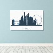 Toile Skyline London City (Insitu (Plancher de Bois))