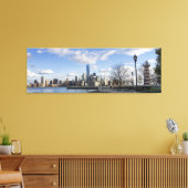 Toile Skyline Lower Manhattan avec Triptyque Lighthouse (Insitu(Salon))