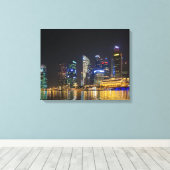 Toile Skyline Singapour pittoresque (Insitu (Plancher de Bois))