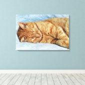 Toile Sleepy Kitty (Insitu (Plancher de Bois))