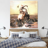 Toile "Slick Rider" Western Art de Charles M Russell (Insitu(Chambre))
