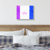 Toile SlipperyJoe drag drapeau de fierté violet blanc bl (Insitu(Chambre))