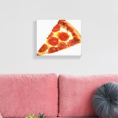 Toile SlipperyJoe's classique pepperoni pizza tranche fo (Insitu(Salon))