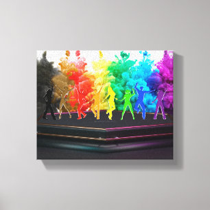 Toile SlipperyJoe's Dancing Pride Shadows cadeaux gay ar