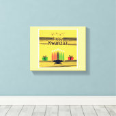 Toile SlipperyJoe's Happy Kwanzaa Décembre Afro-Américai (Insitu (Plancher de Bois))