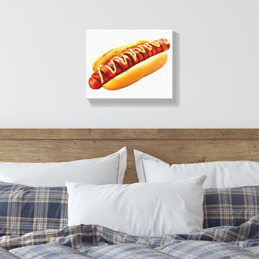 Toile SlipperyJoe's hot dog niché doucement pain jaune v (Insitu(Chambre))