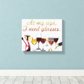 Toile SlipperyJoe's Vins Verres de raisins fermentés vin (Insitu (Plancher de Bois))