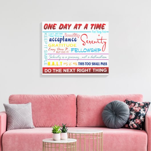 Toile slogans de récupération (Insitu(Salon))