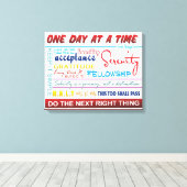 Toile slogans de récupération (Insitu (Plancher de Bois))