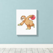 Toile Sloth at Bowling avec Bowling ball (Insitu (Plancher de Bois))