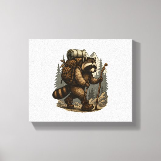 Toile Sloth Camping Randonnée (Recto)