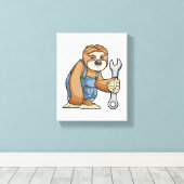 Toile Sloth comme artisan avec clé (Insitu (Plancher de Bois))