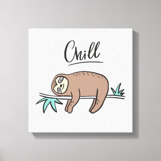 Toile Sloth dit "Chill" (Recto)