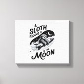 Toile Sloth Riding a Rocket to the Moon (Recto)