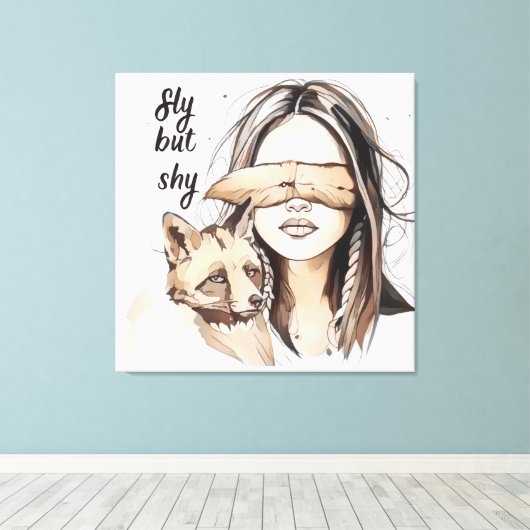 Toile Sly Mais Shy (Insitu (Plancher de Bois))