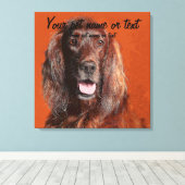 Toile Smart Irish Setter Dog (Insitu (Plancher de Bois))