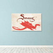 Toile SMAUG™ Silhouette & Nom (Insitu (Plancher de Bois))