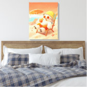 Toile Smile Dog - Mode Plage Activé (Insitu(Chambre))