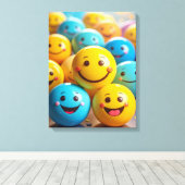 Toile smileys (Insitu (Plancher de Bois))