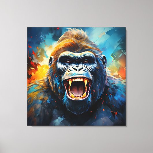 Toile Smiling gorilla (Recto)