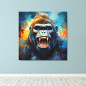 Toile Smiling gorilla (Insitu (Plancher de Bois))