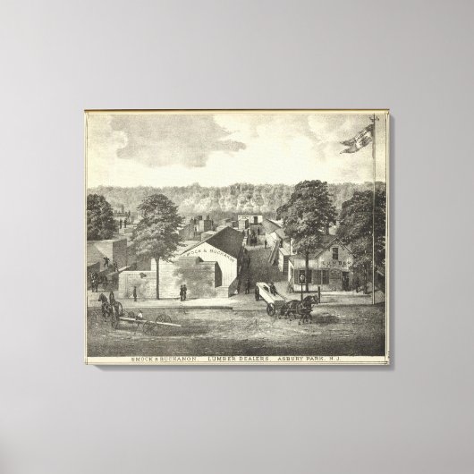 Toile Smock & Buchanon, marchands de bois, Asbury Park, (Recto)