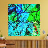 Toile Smooth blue abstract Stretched Canvas Print,Calm  (Insitu(Salon))